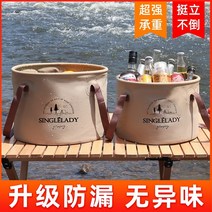 농업용물탱크 PE 대형 사각 빗물통 물탱크야외 접이식 버킷 대용량 물 탱크 여행 73, 2팩이 더 저렴함  8위안 절약 모카 컬러2 (1
