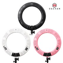 LED 링라이트 유튜브 개인 방송 뷰티 음식 제품 사진 촬영 조명 2세대, 핑크-18인치조명+접이식고급삼각대-ST-5320