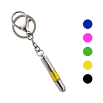 프랜베이 겨울 자동차 정전기 방지 열쇠고리 키링, 옐로우, 1개