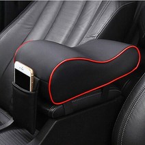 2019 새로운 가죽 자동차 팔걸이 상자 쿠션 모양 Alfa Romeo 147 156 159 Alfetta Berlina Brera Mito Giul, 02 Black red line
