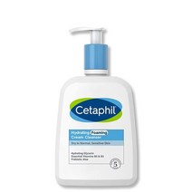 Cetaphil Cream to Foam 페이스 워시 하이드레이팅 포밍 크림 클렌저 226.8g(8온스) 일반 피부부터 건조하고 민감한 피부용 진정 프리바이오틱 알로에 함유, 1 Pound (Pack of 1)