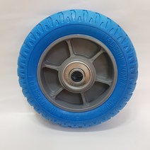 동그라미캐스터 발포바퀴 8인치 청발포 바퀴