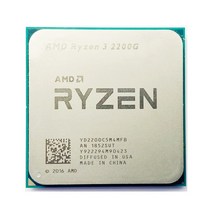 AMD Ryzen 3 2200G GHz 쿼드 코어 스레드 CPU 프로세서 YD2200C5M4MFB 소켓, 한개옵션0
