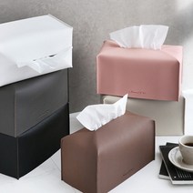 호텔룸 직사각 원형 티슈커버 휴지케이스 (2type / 5color) [그녀의사생활 반의반 협찬], 직사각(차콜)