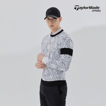 남성 봄 로고 패턴 라운드 니트 TMSRL1225-100