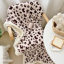 탕크 호피 레오파드 담요 핑크 레오파드 프린트 담요 양고기 벨벳 두꺼운 학생