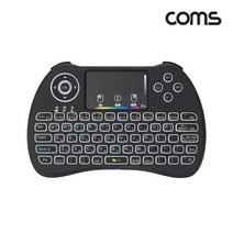 라이트컴/COMS BD211 Coms 무선 미니 키보드 리모컨 터치패드 멀티 다용도 소형 패드 2.4GHz 스마트TV 안드로이드 TV박스 Windows 리시버 키보드-무선키보드, 선택없음, 선택없음, 선택없음