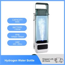 알카리 이온수기 수소발생기 알칼리 휴대용 물병 활성산소 제거 300ML 수소 물 생성기 SPE/PEM Ionizer 기계 필터 음료 Led 이온화 이온