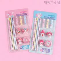 산리오 마이멜로디 피규어 연필 보호캡세트 1p 랜덤 입학 학용품세트 초등학생 단체선물 어린이집 캐릭터