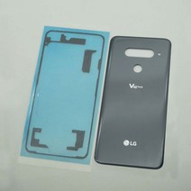 LG V40 ThinQ 배터리 커버 도어 백 하우징 후면 케이스 V405QA7 교체 부품 + 스티커, 한개옵션1, 03 grey