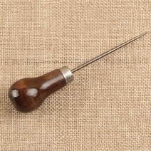 세공 송곳 전문 가죽 나무 손잡이 도구 공예 바느질 액세서리, 한개옵션0