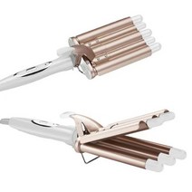 물결고데기 나이아가라고데기 SONOFLY 22mm 5 배럴 헤어 컬러 전기 전문 컬링 아이언 스타일링 도구 타입 J, [03] AU, [03] 금