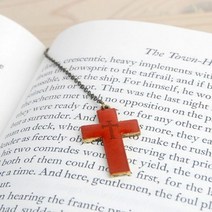 BooKiss 십자가 책갈피 브라운 북마크 마커 클립, ◐본상품선택◑, 단일제품선택