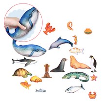 실사 해양생물 인형 20종세트 조카 어린이집 장난감