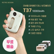 샤오미 리버필 레트로 라디오형 보조배터리 10000mAh 동시 고속충전 가능, 핑크