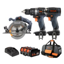 아임삭 아임삭 18V 5.0Ah BL18SMT7 임팩 햄머 원형톱 3콤보세트 케이스 배터리 충전기