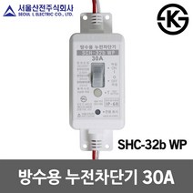 서울산전 방수용 누전차단기 30A 옥외 조명시설 방우형 SCH-32b WP 야외 분전함 신호등 가로등 국산 야외조명시설 터널 방진 공사장 방수형 누전방지 분전반 방침형 산업용