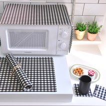 데일리홈 다용도 생활방수매트 3종 세트, 블랙체크 3set