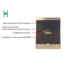 QR-코드 Mifare NFC RFID EM 카드 리더기 맞춤형 HID(Iclass) 액세스 제어 출력 RS485/RS232 Wiegand2, 03 RS485