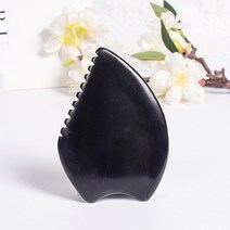 천연석 페이스 케어 괄사 마사지 뷰티 스킨 스핑 보드 블랙 비안시 크리스탈 도구 목, 01 1개