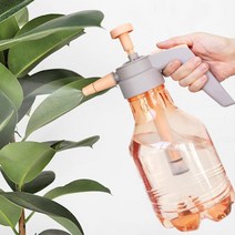 투명한 분사형 압축분무기 1.5L 홈가드닝 베란다 소독방역기 이슬 농사용 농약용, 레드