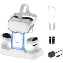 오큘러스 퀘스트를 위한 LED 조명 헤드셋 디스플레이 스탠드 VR 헤드셋, 상품선택