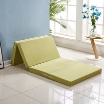 1인 자취 원룸 접이식 깔개 매트리스 낮잠 매트 좁은 공간, 그린옐로우_폭150cm x길이200cm x두께8cm