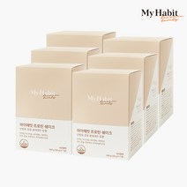 마이해빗 프로틴 쉐이크 산양유 초유 분리대두 유청 (50g x 7개입), 350g, 6개