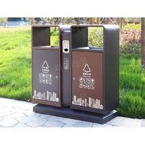야외 대형 쓰레기통 공원 대용량 분리배출 부스 공공장소, A 90x33x95