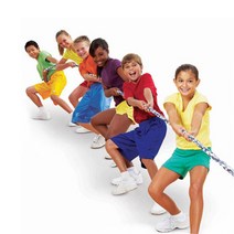 플레이잭 원단 줄다리기 로프 25m/어린이용 줄다리기