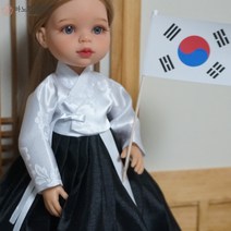 인형 한복 DIY 광복절 저고리 치마 세트 MSD SD 60cm 구체관절인형, 패턴＋설명서＋원단 패키지, sd~60도리스돌