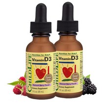 ChildLife Essentials Vitamin D3 칠드라이프 비타민 D3 1oz(30ml) 2팩, 2개