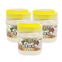 트윈스몰 잣 아몬드 호두 안동 흑마차 (800g) 바쁜 아침 간편한 식사 대용으로 든든한 한끼식!, 3개