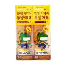 DM 페리오 엄마 치약이 투명해요 핑크퐁 80g 스텝2*2개입