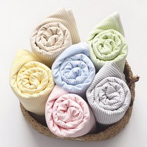 미래천 대폭 싱글다이마루 원단 달콤스트라이프 6color, 블루