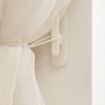 기타 바보사랑[생활살림]커튼악세사리 커텐 끈 고정고리 후사고리 다용도걸이[무료배송], 화이트 2개입