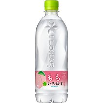 이로하스 복숭아 물 워터 모모 맛 540ml 24개 대용량 일본 음료, 48개