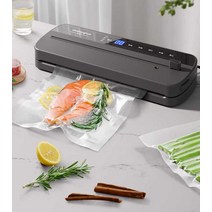 식품 진공포장기 비닐팩 압축 씰링기 가공육 고기팩, 그레이