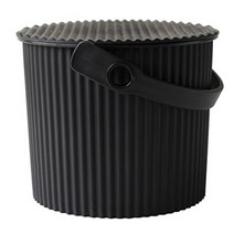 하치만카세이 다용도 보관함 휴지통 인테리어효과 양동이와 뚜껑 색상, 1개, blk + S사이즈 8L