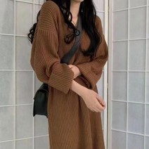 무지골지 박시 롱 니트 원피스