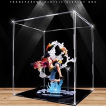 피규어 진열장 아크릴 장식장 투명 프라모델 보관함 건담 스탠드장 대형 박스, 350x250x200_블랙