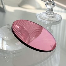 오브누 써클 코스터 아크릴코스터, 핫핑크 (Hot Pink), 1개