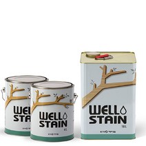 웰 WELL 오일스테인 DIY 페인트 4리터 보호 목조.주택 파고라 방부목 의자 팬션 아파트 목재 데크 가구, 쿠팡1 아이스초코 애플민트
