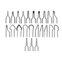 우드버닝기 펜촉 세트 DIY 목공예 취미, 직경 1mm 파이로그래피 펜촉 23종, 1세트