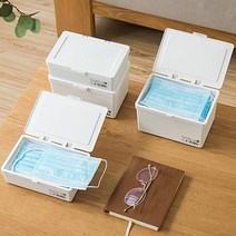 코스트코 일본산 다용도정리함 물티슈 마스크 위생보관 장남감 문구 수납함 약통 스토리지박스, HSC100 블랙