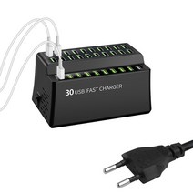 30 포트 36A 멀티 USB 휴대폰 충전기 고속 충전 스마트, 30 포트 36A 충전기
