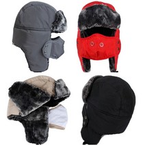 트래퍼햇 김서림 방지 마스크 방한모자 빨강모자 레드모자 마스크모자 트루퍼햇, Red