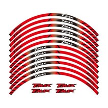 야마하 TMAX530 휠 데칼커버 타이어 스티커 15인치 림, Red 2