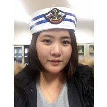 밀리터리 모자 빈티지 군모 군인모자 군사 무대 수행 더블 플래그 및 화살표 흰색 선원 해군 성인 키즈 도우보이