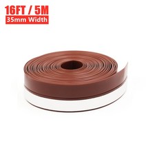 창틀바람막이 벌레 바람 막이 스펀지5M 자체 접착 도어 하단 씰 스트립 문 및 창문 방음 방풍 바람막이 날, 06 35mm brown_01 5M